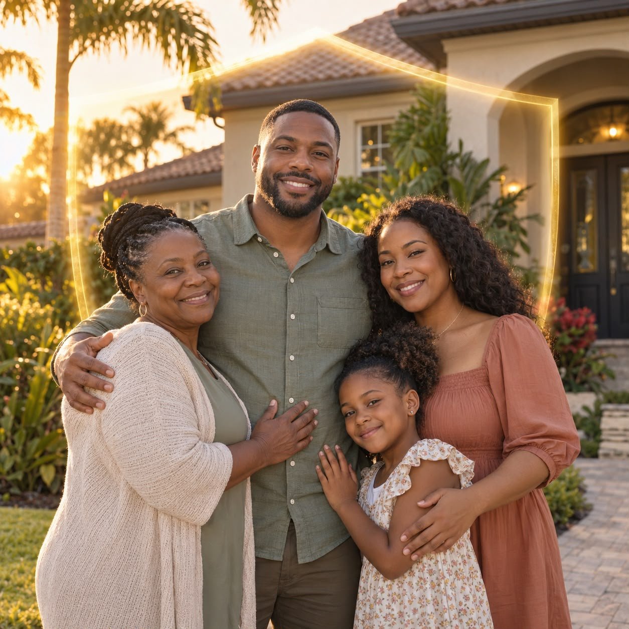 Family enjoying a peaceful Naples lifestyle